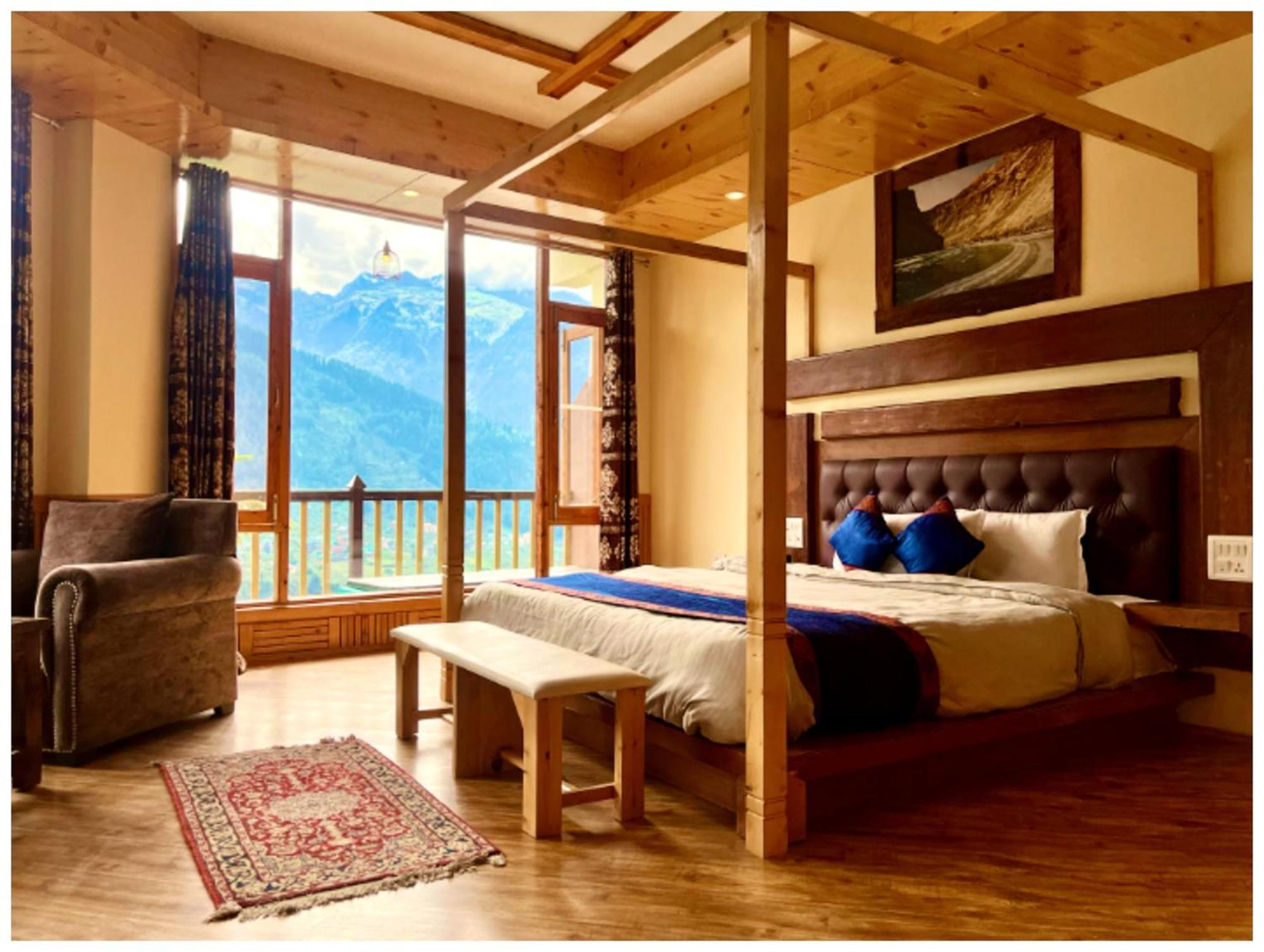 Manali Hotel T H E - B D - R E S O R T - Free Parking - Jungle Safari And Restaurant Facilities -Luxury & Spacious Room - Best Premium Hotel In Manali Kültér fotó
