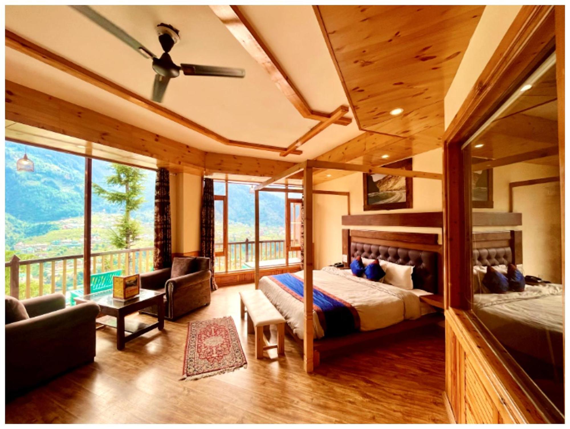 Manali Hotel T H E - B D - R E S O R T - Free Parking - Jungle Safari And Restaurant Facilities -Luxury & Spacious Room - Best Premium Hotel In Manali Kültér fotó